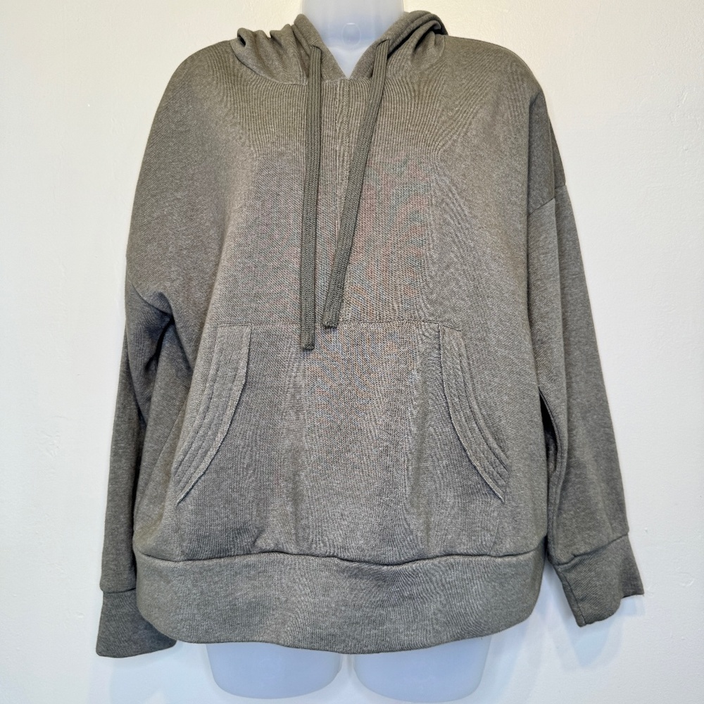 FP Movement | NWOT Army Green Work It Out Soft Oversized VSCO Hoodie Sweatshirt - Picture 4 of 16